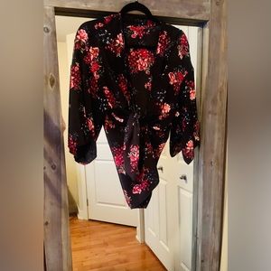 Floral Kimono Cardigan Soft Chiffon Summer Top